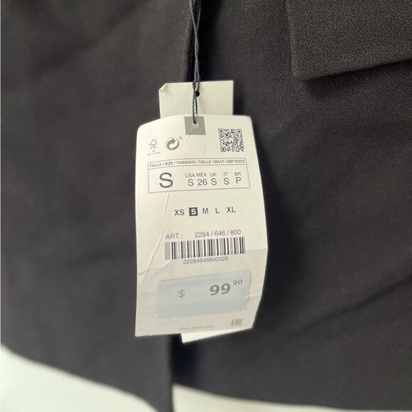 NWT Zara Tailored Double-Breasted Blazer with Gold Buttons S - Picture 7 of 16